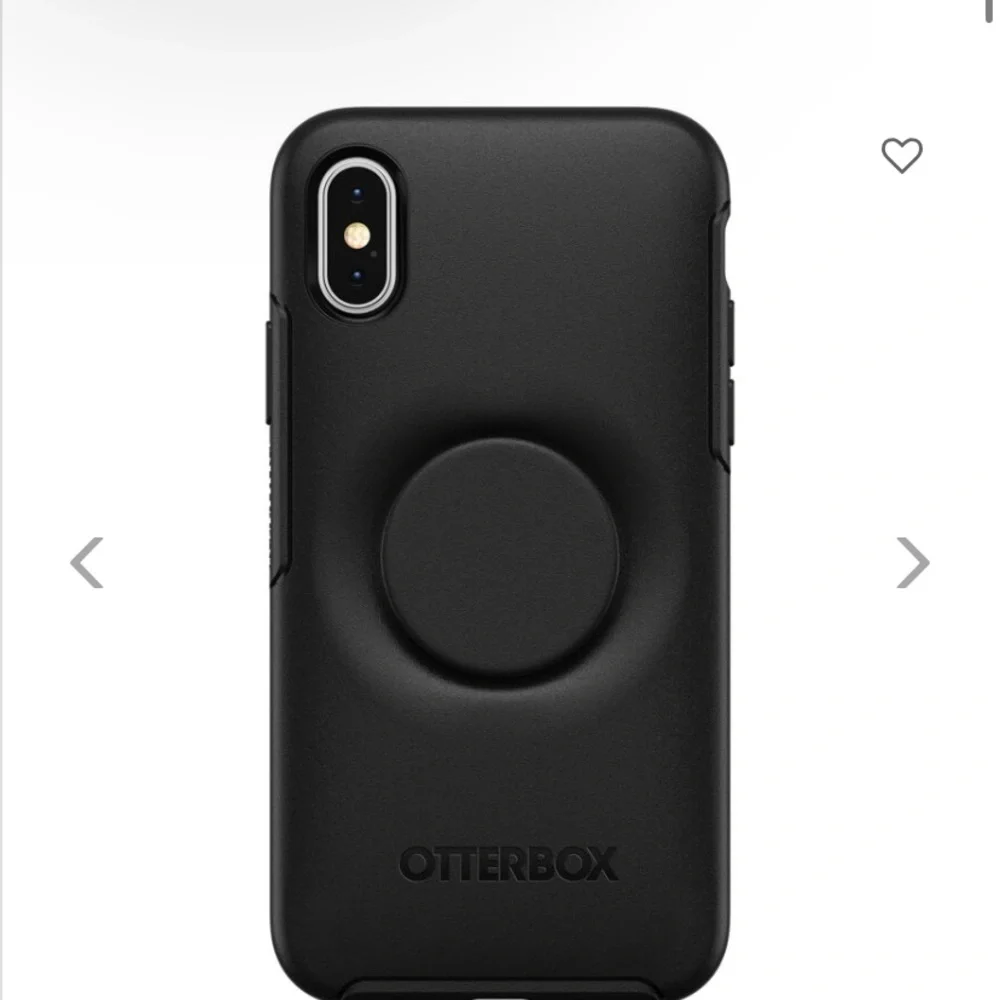 Like New Otterbox Case iPhone X/Xs Case Otter+ Pop Socket Symmetry Series Black
